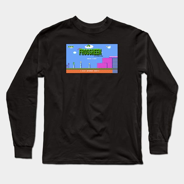 Frogsheen Title Screen Long Sleeve T-Shirt by Infamous_Quests